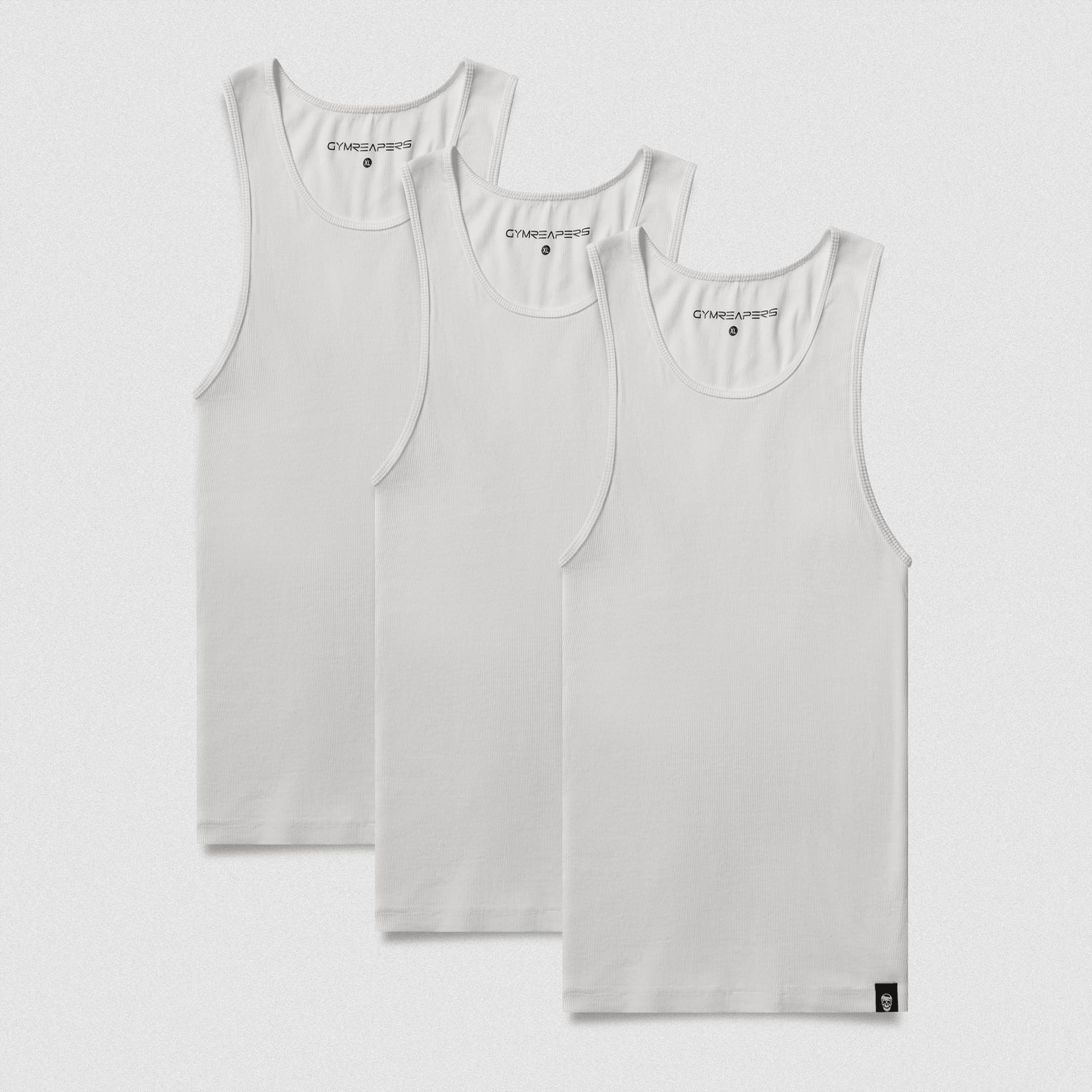 Men's Ribbed Tank 3-Pack - White