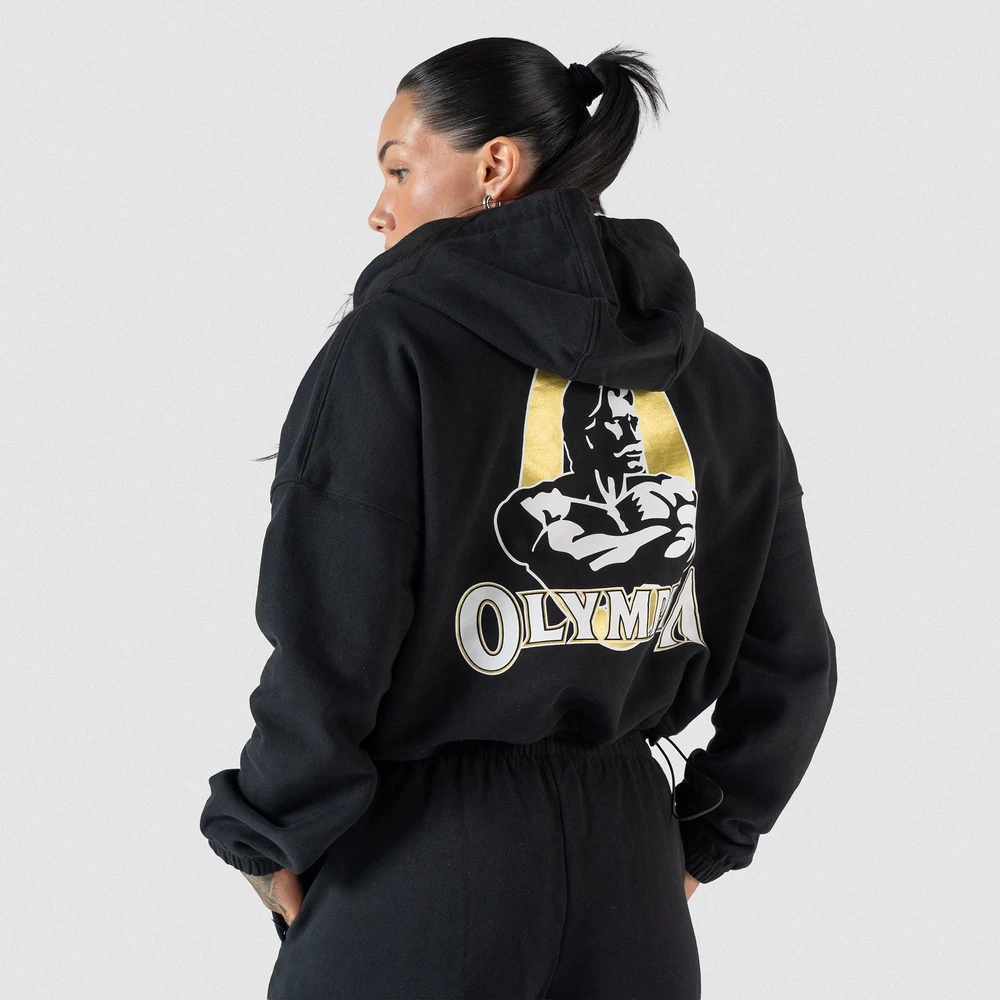 Champions Gold Cropped Zip-Up Hoodie
